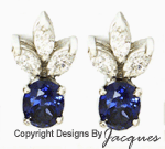 Jacques' Exquisite Sapphire and Diamond Earrings