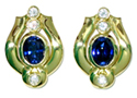 Jacques Sapphire Diamond Earrings