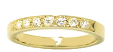 18 Kt Gold Pave Band DAB538