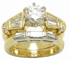Jacques Designs Gold Bridal Set