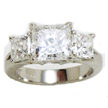 Jacques' Elegant Princess Diamond Engagement Ring