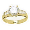 Jacques' Baguette Diamond Engagement Ring RBE512