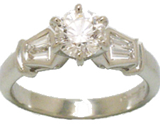 Jacques Platinum Diamond Engagement Ring DBS542